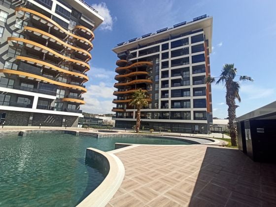 Cozy 1+1 Apartment with Sea View in Avsallar, Alanya