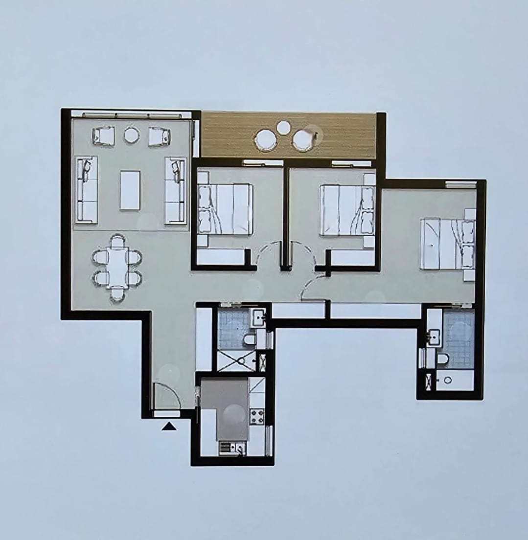 À louer – Appartement entièrement meublé à ZED West, Sheikh Zayed