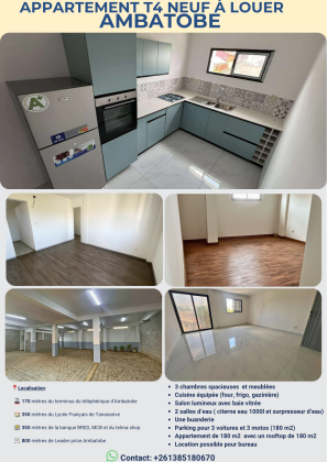 New furnished 4-room apartment