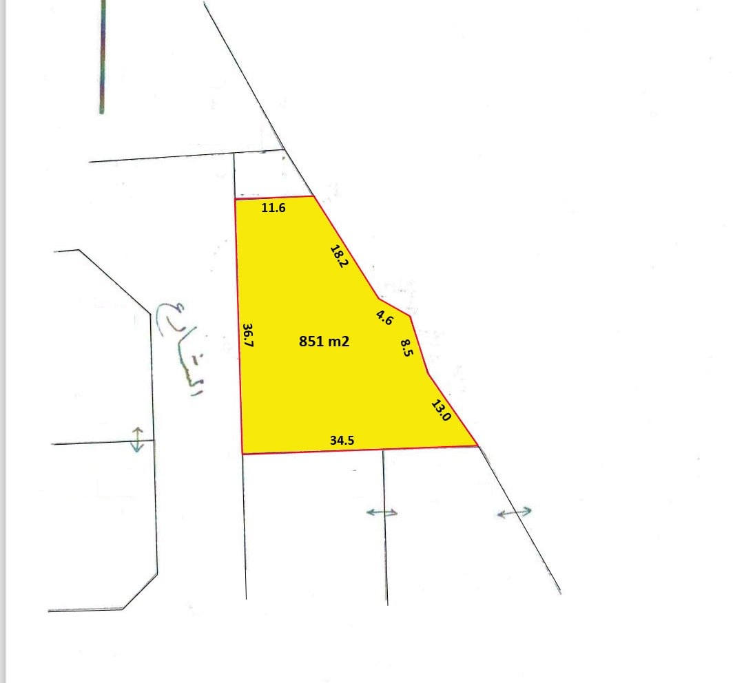 Residential RA Land for Sale in Saar near Maqabah BD.33/- Per foot