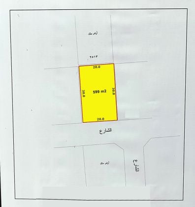 Residential RA Land for Sale in Tubli near the Highway BD.35/- Per foot