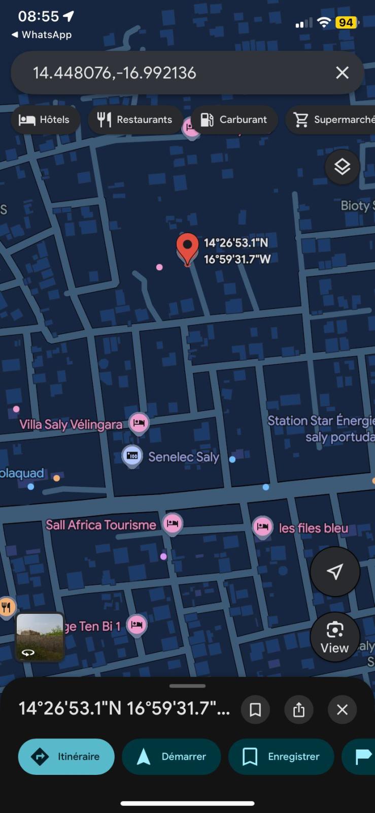 Terrain de 520 mètres carrés à vendre à Saly Sénégal