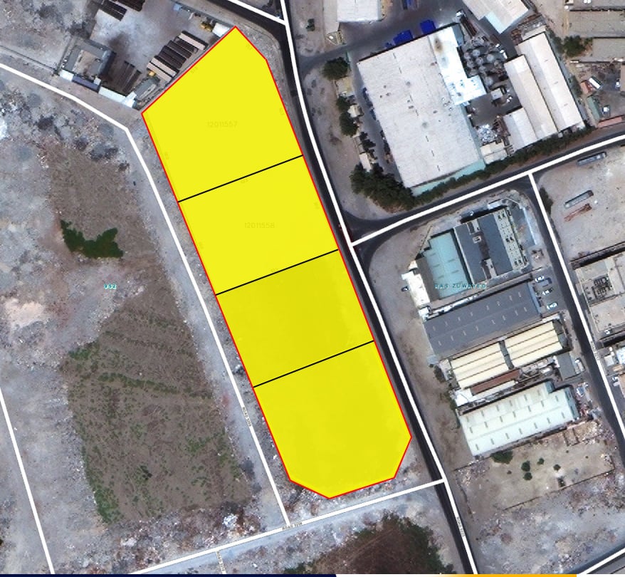 Industrial Land for Sale in Ras Zuwayed - BD 10/- per Sq. Ft.