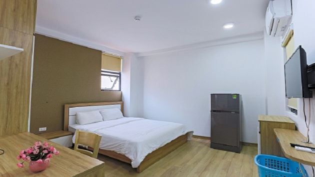 Budget studio apartment in Giang Vo street, Dong Da district for rent
