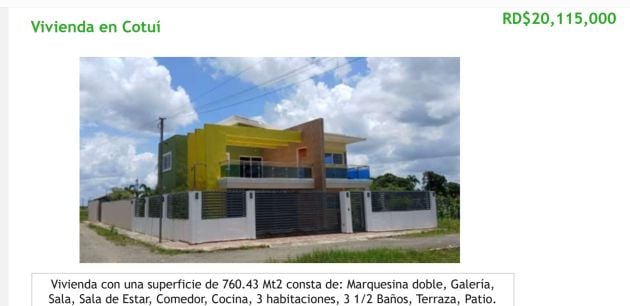 VENDO CASA EN COTUI 