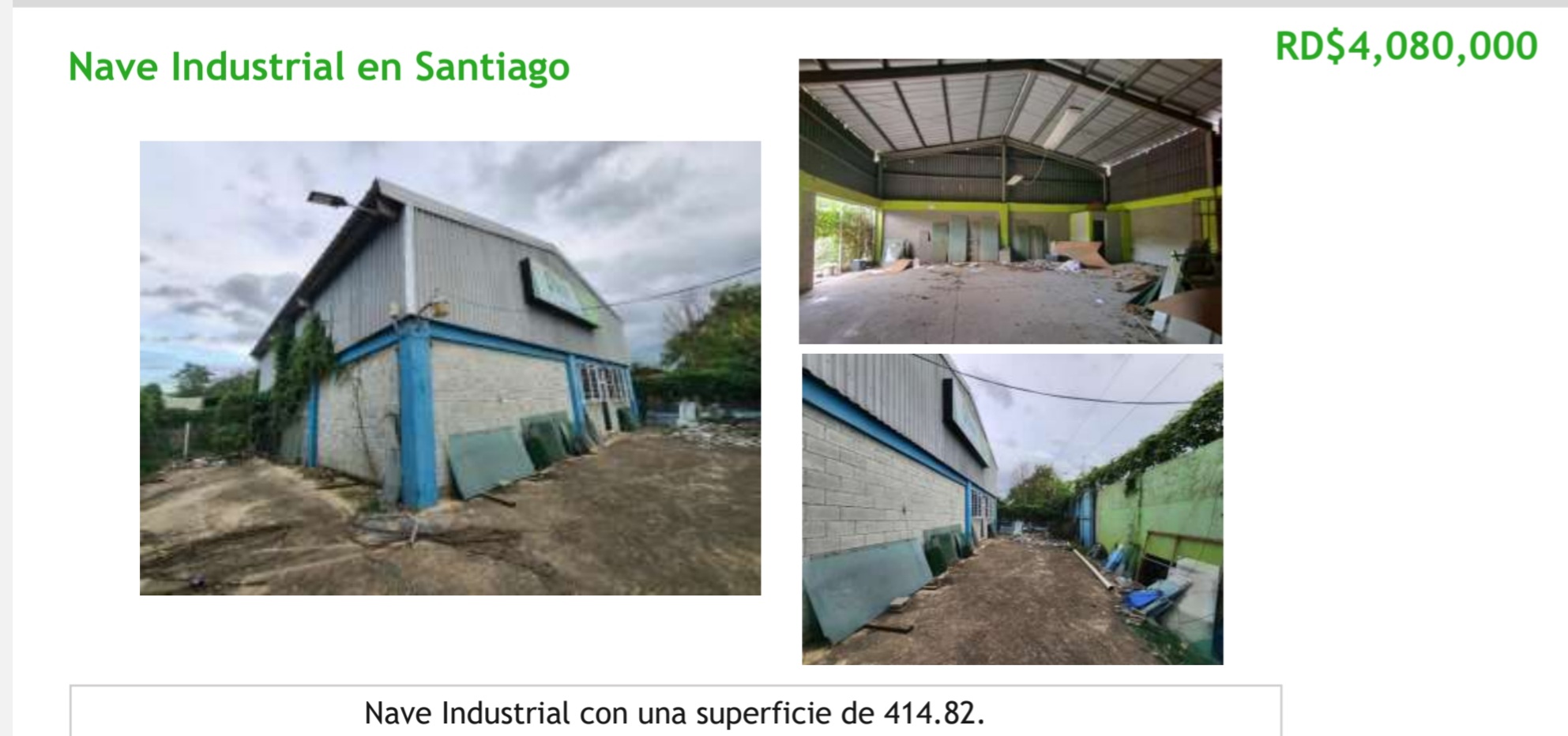 VENDO NAVE EN SANTIAGO 