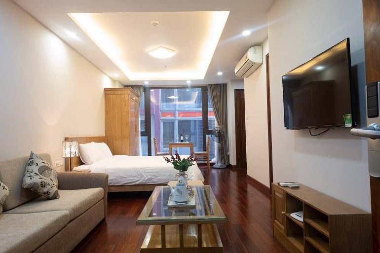 Nice studio apartment in Kim Ma street, Ba Dinh district for rent