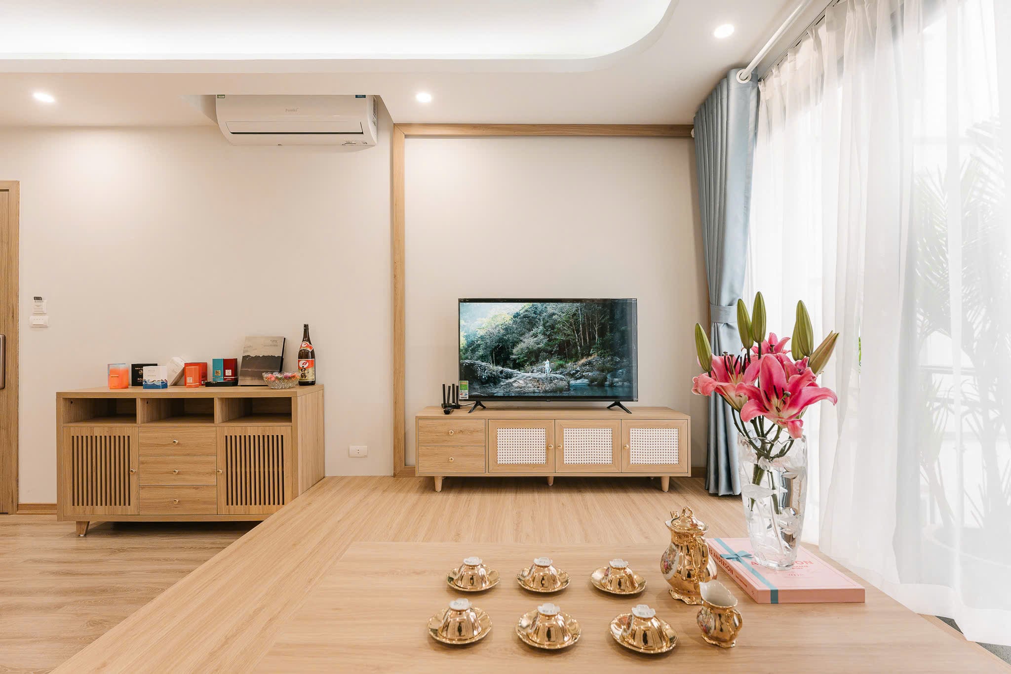 FOR RENT – Japanese-Style 1-Bedroom Apartment on Linh Lang Street, Ba Dinh 