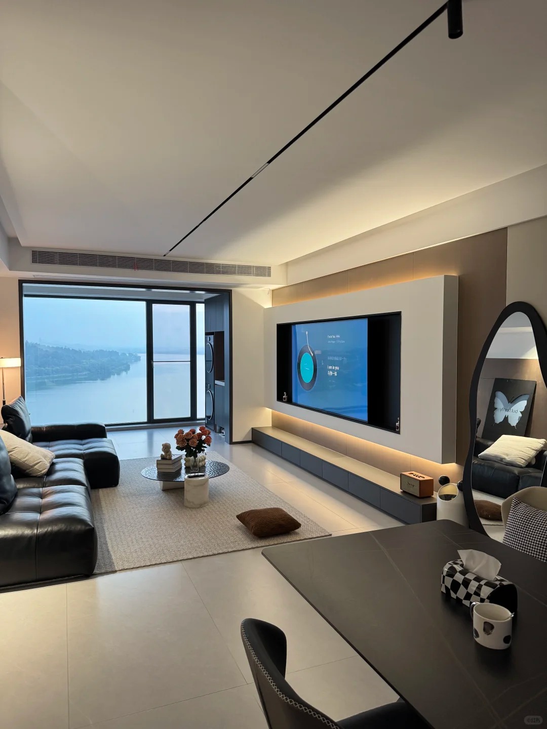 7000 CNY/bayside garden3br/floor heat/lakeview apt//time square/