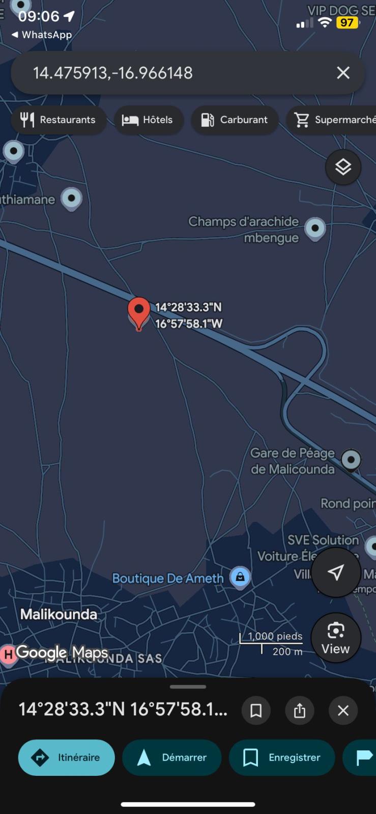 Terrain de 300 mètres carrés à vendre à Malicounda Sénégal