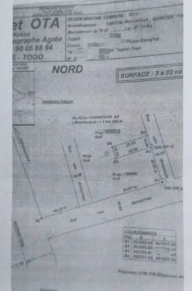 Urban land for sale in Lomé 