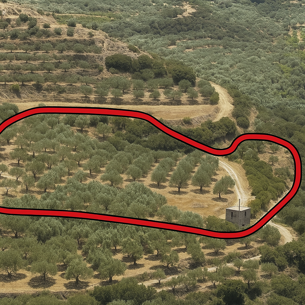 Skopi, Sitia | Olive grove 12,500 m² (irrigated) with ~280 olive trees — €80,000