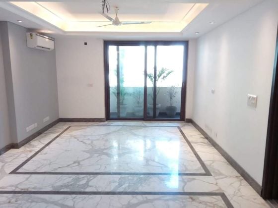 Corner, park facing 4-bedroom apartment for rent in Vasant Vihar