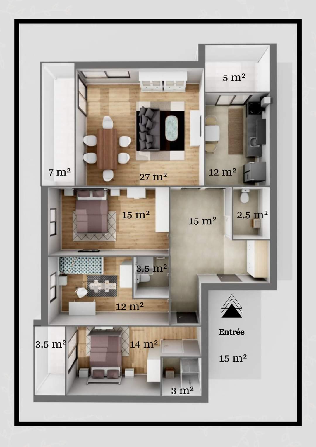 Nous vous proposons Une belle opportunité d'un appartement de très haut standing à Marcory zone 4 une zone super haut standing 