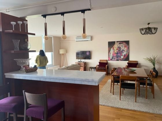 Cihangir 3+1 Nice Furnished Flat with garage 