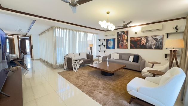 Ready to move in, fully furnished and serviced, park facing 3-bedroom ...