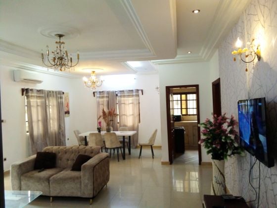 Furnished 4-room apartment for rent, Fidjrossè beach - Cotonou
