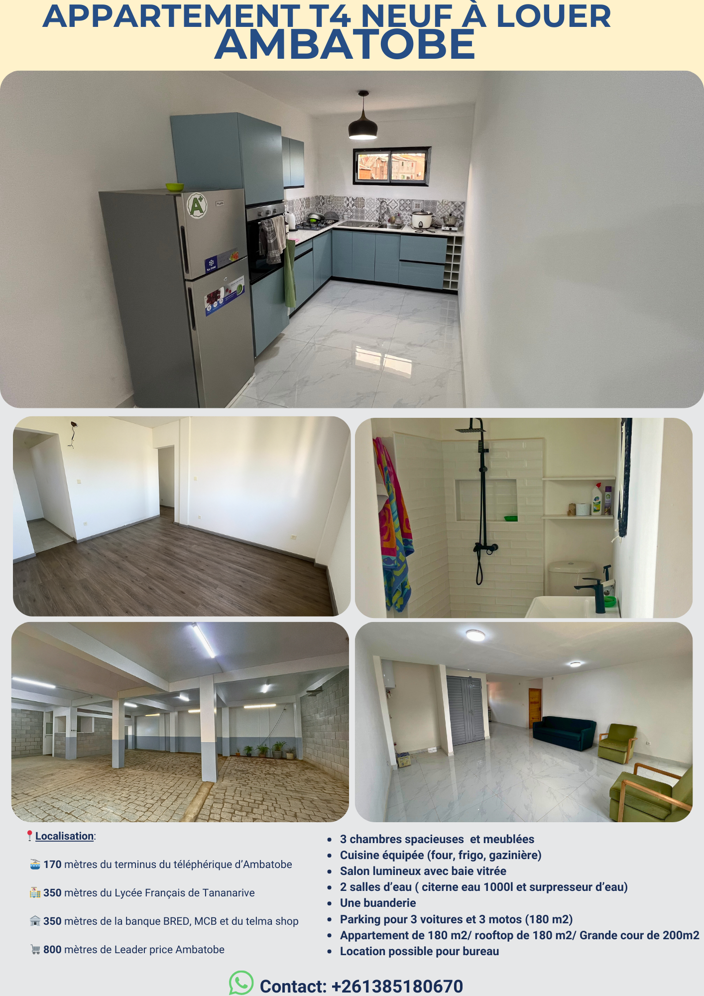 Maison à louer à Ambatobe