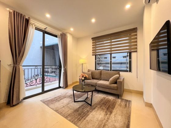 Nice 1 – bedroom apartment with balcony in Kim Ma street, Ba Dinh ...