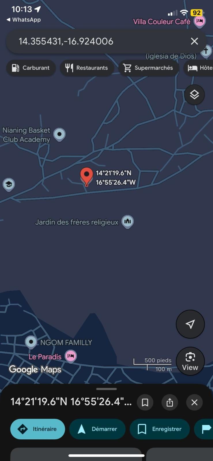 Terrain de 300 mètres carrés à vendre à Nianing  Sénégal