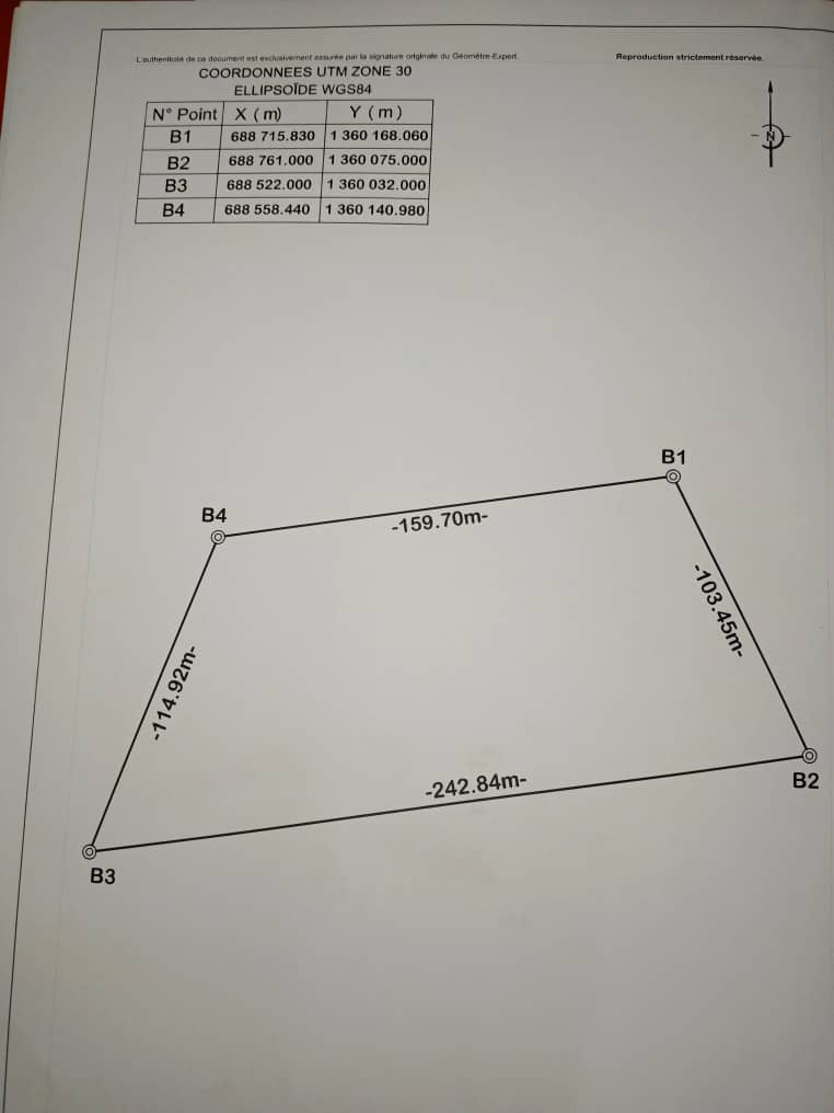 une ferme de 02 hectares avec des investissements en vente à saaba / document : APFR / prix : 50 millions