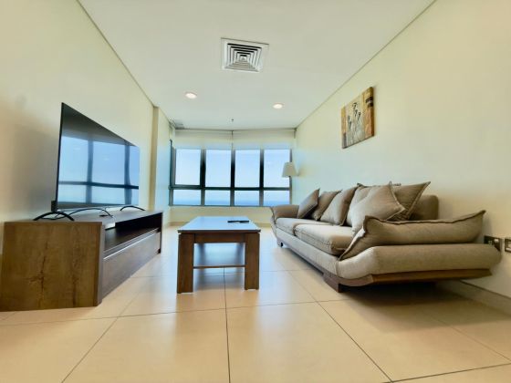 Three Bedroom Seaview Furnished Duplex for rent in Salmiya, Kuwait