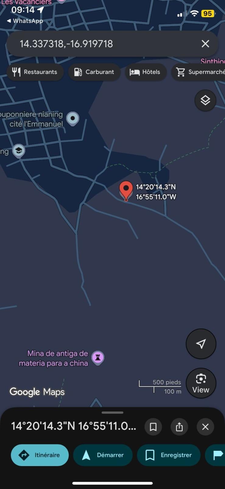 Terrain de 300 mètres carrés à vendre à Nianing  Sénégal