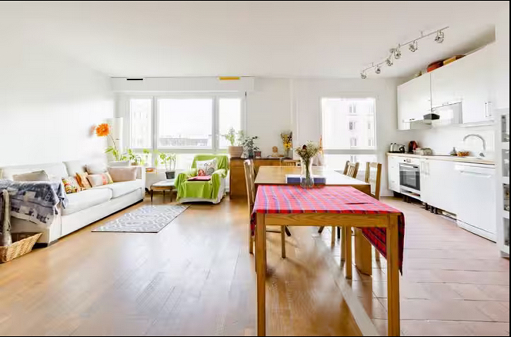 Bright 2-Bedroom Apartment 70m2 – Near Buttes-Chaumont park- Metro Belleville |Paris 19