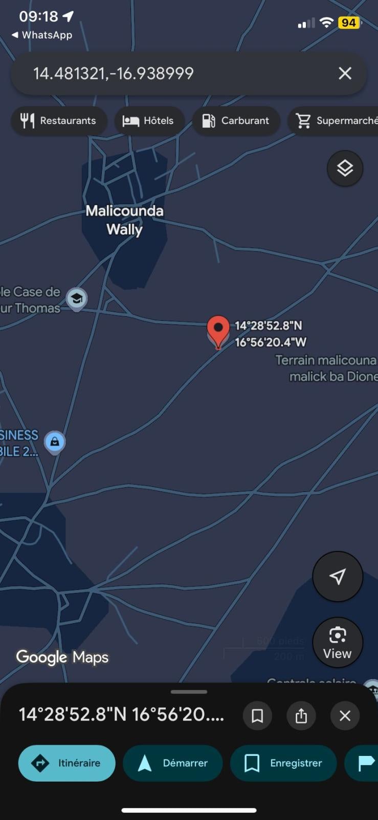 Terrains de 300 mètres carrés à vendre à Malicounda Sénégal