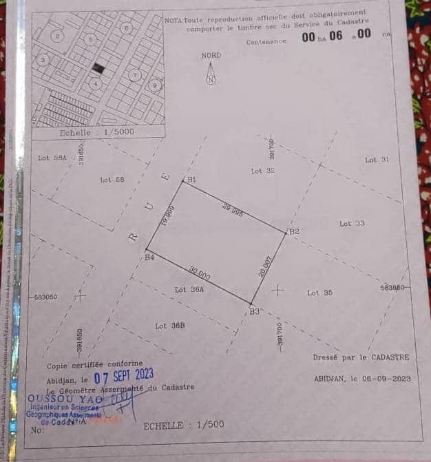 BIETRY vers la RUE DU CANAL vente terrain 600m2 (ACD).
