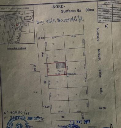 Parcelle de 01 lot à liquider à AKODESSEWA 