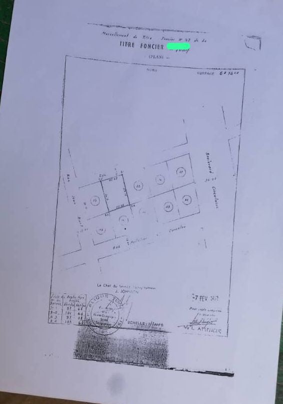 Parcelle de 672 m² à céder au Centre ville à ADAWLATO à Lomé