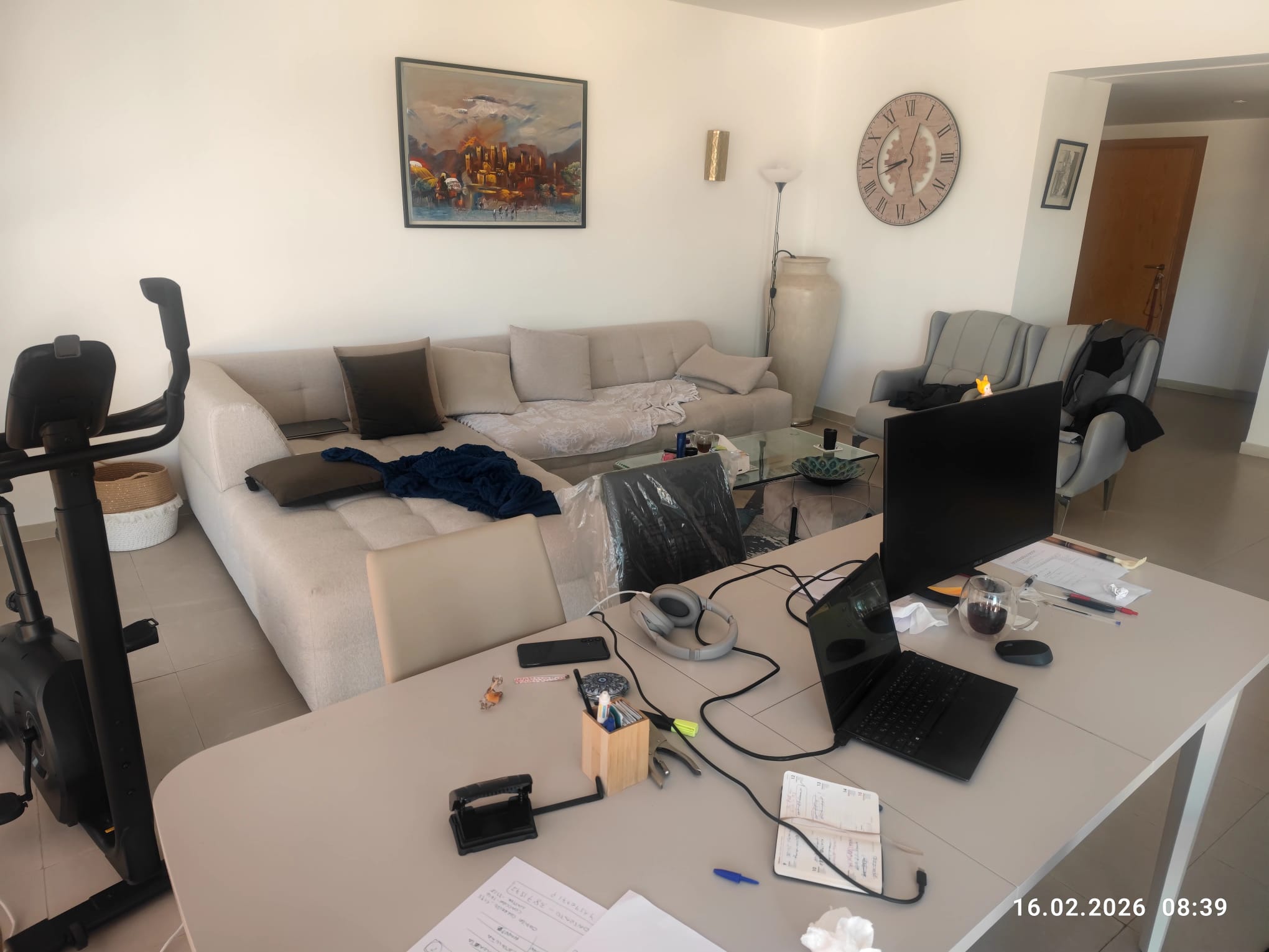 Agadir Flat 140 qm 2 sleeping rooms, 2 bath rooms, kitchen, living room