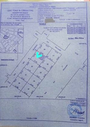 Parcelle de 01 lot carré en vente à AGOÈ-NYIVÉ ...