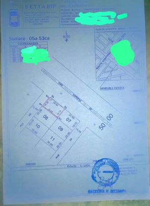 Parcelle de œ lot carré à vendre à AGOÈ ...