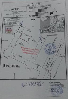 Parcelle de 01 lot à liquider à AGBODRAFO ...