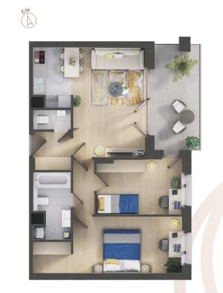 Newly Built Apartment for Sale – Marina Part, Budapest 13th District