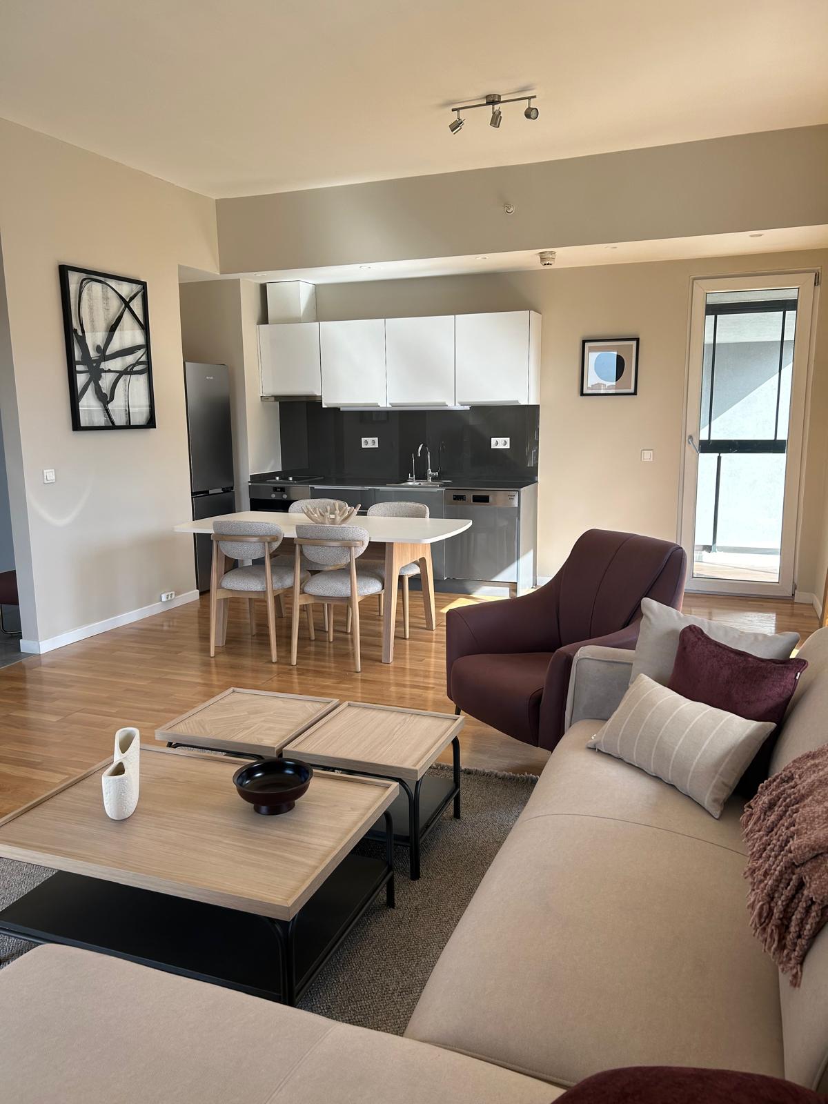 Stunning Designer 1BR Corner Apartment | Seba Suites | 6th Floor with Panoramic Views