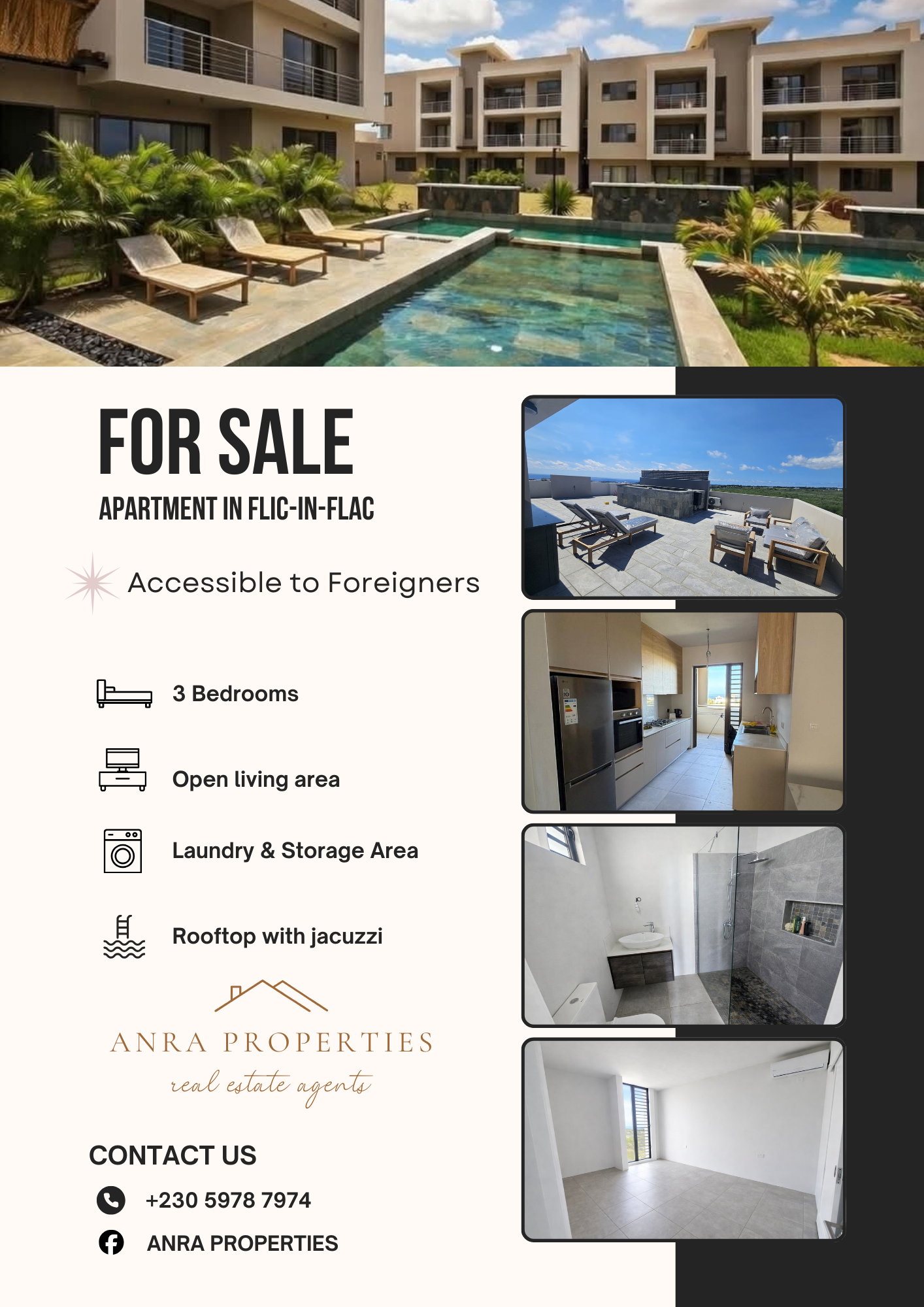 Prestigious West Coast Residence in Flic-en-Flac – Panoramic Ocean Views & Private Jacuzzi❗️ ✨Accessible to Foreigners✨