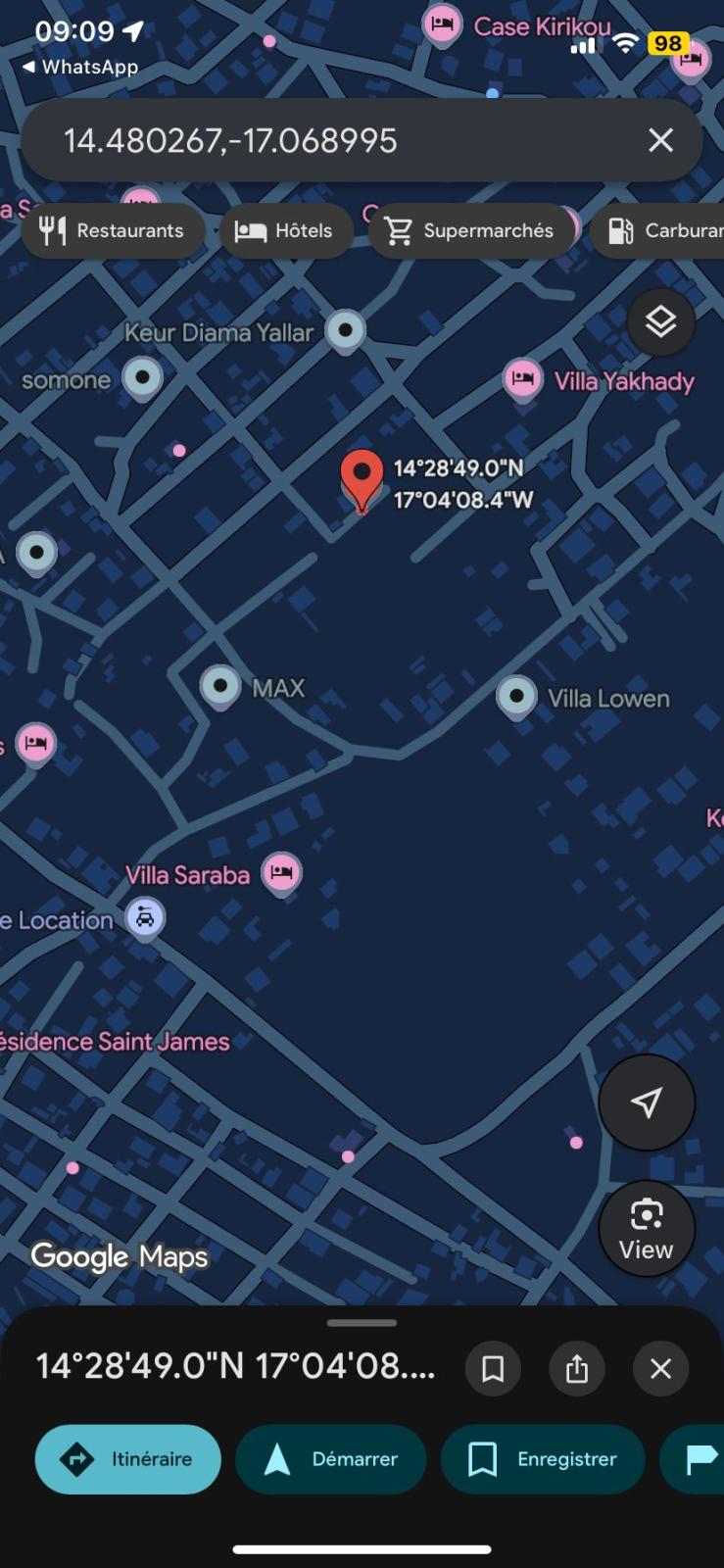 Terrain de 900 mètres carrés à vendre à Somone Sénégal