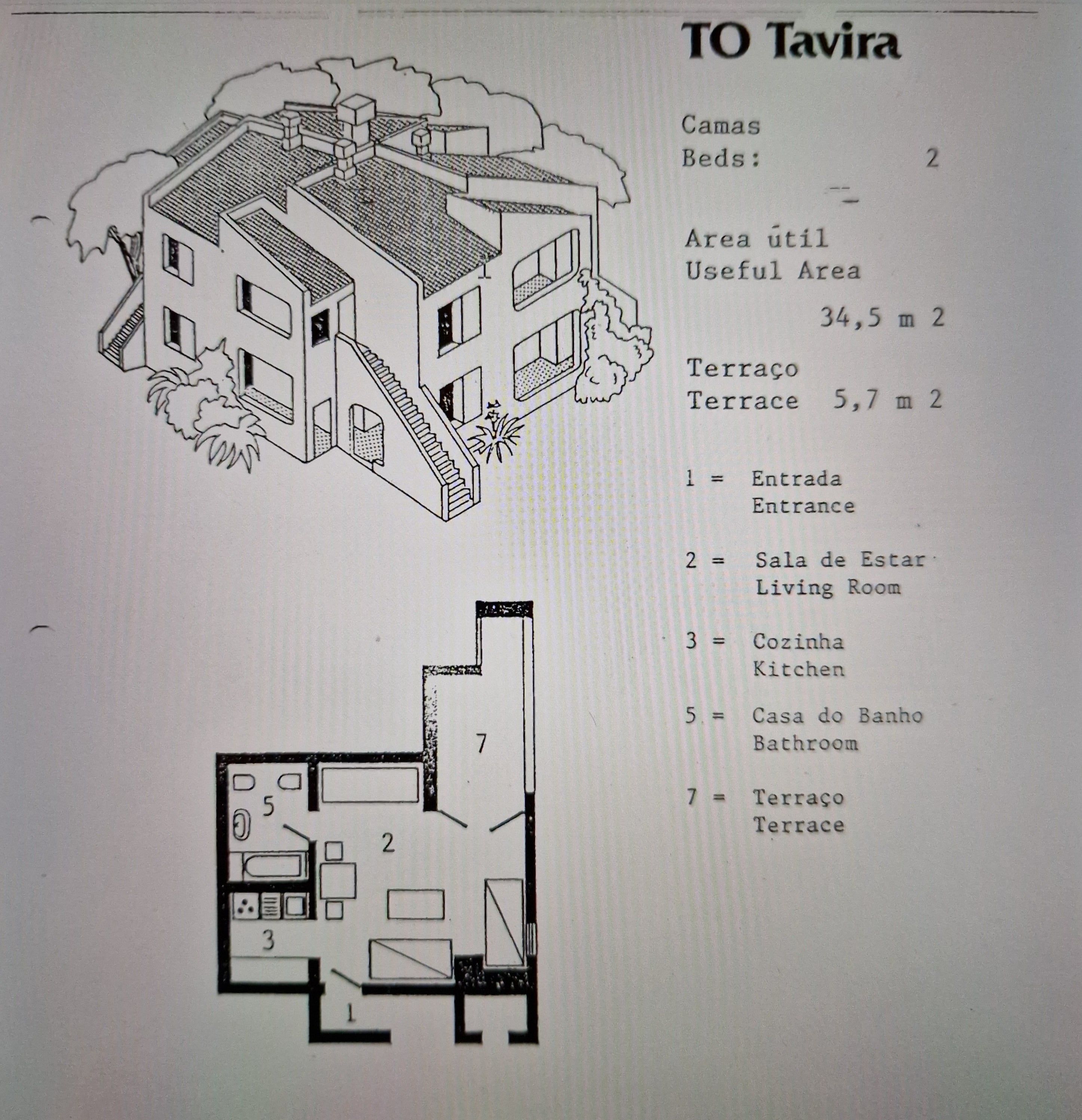 Pedras D'El Rei - Appartamento T1 modernizzato