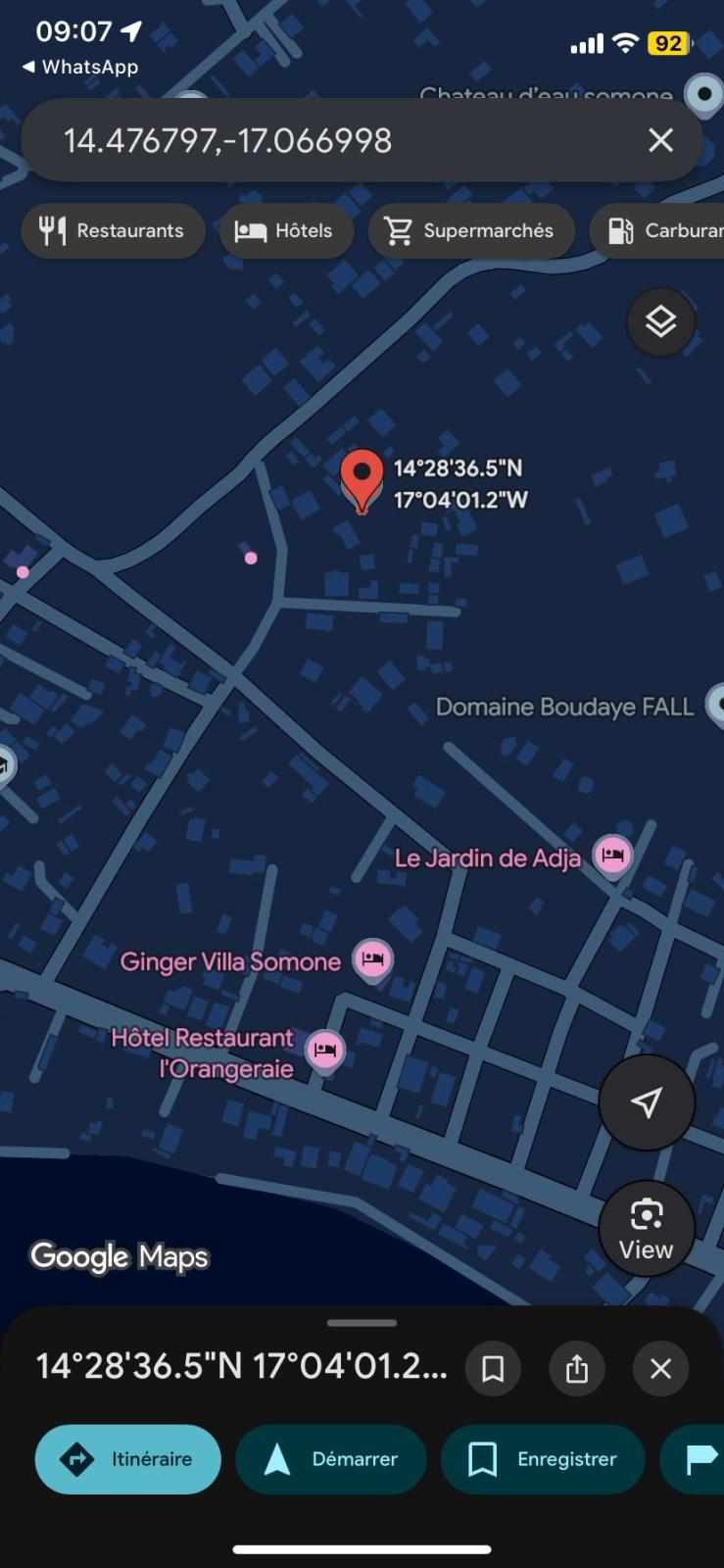 Terrain de 1004 mètres carrés à vendre à Somone Sénégal