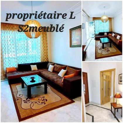Private furnished apartment S2 in Ennasr2 for foreigners 