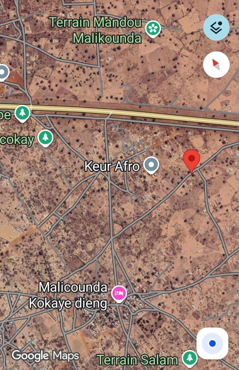 Terrain de 300 mètres carrés à vendre à Malicounda Sénégal