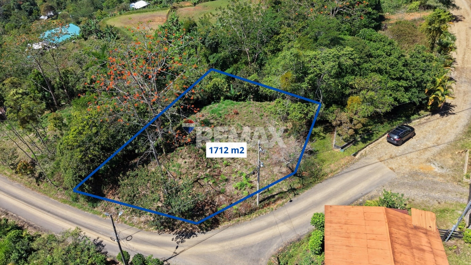 LAND FOR SALE IN PÉREZ ZELEDÓN – 1,712 m² WITH CHIRRIPÓ MOUNTAIN VIEWS AND CREEK