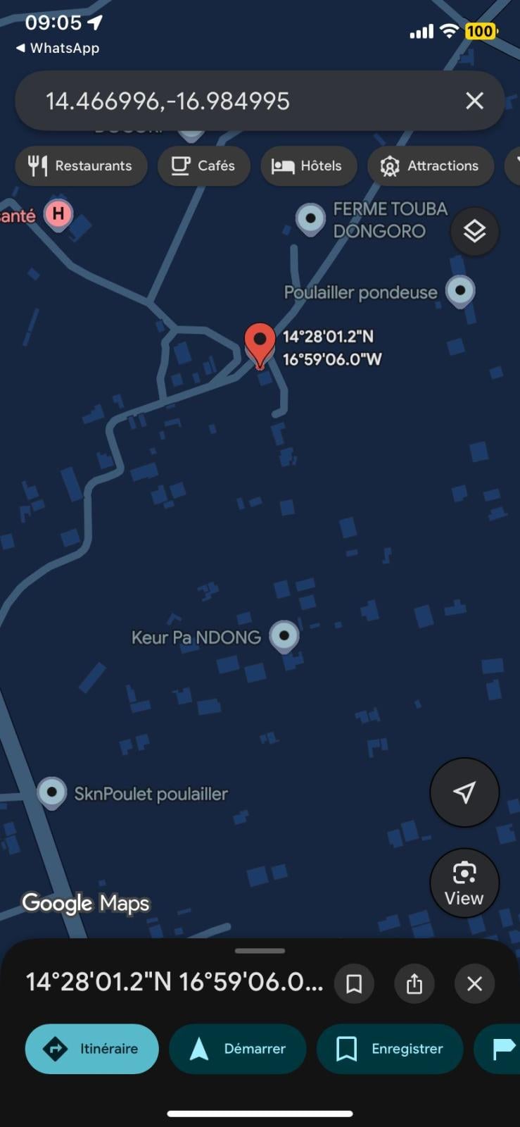 Terrains de 225 mètres carrés à vendre à Gandigal Sénégal