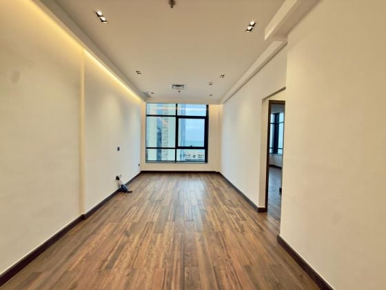 Two bedroom semi furnished Seaview apartment in sharq -2 Months FREE