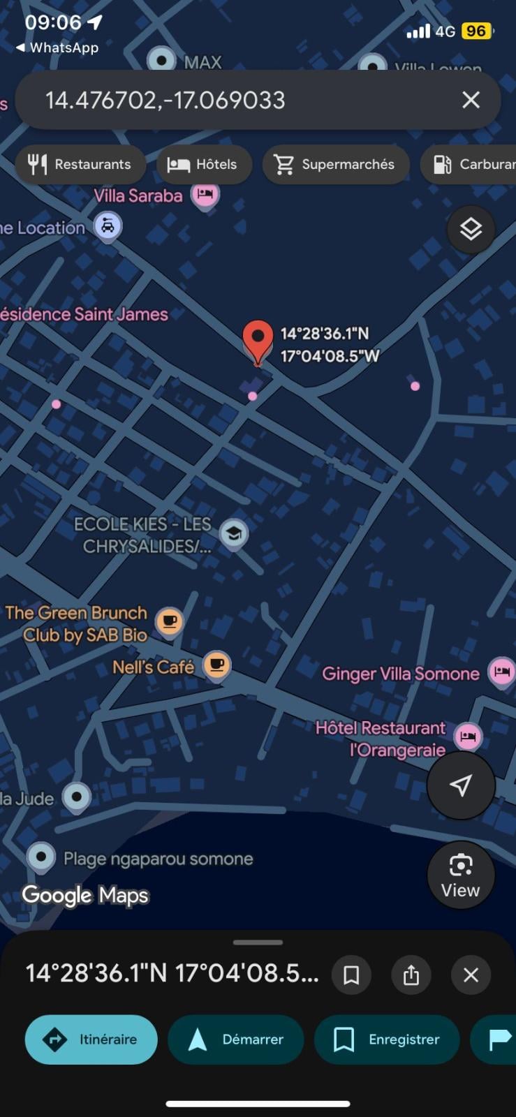 Terrain de 3740 mètres carrés à vendre à Somone Sénégal