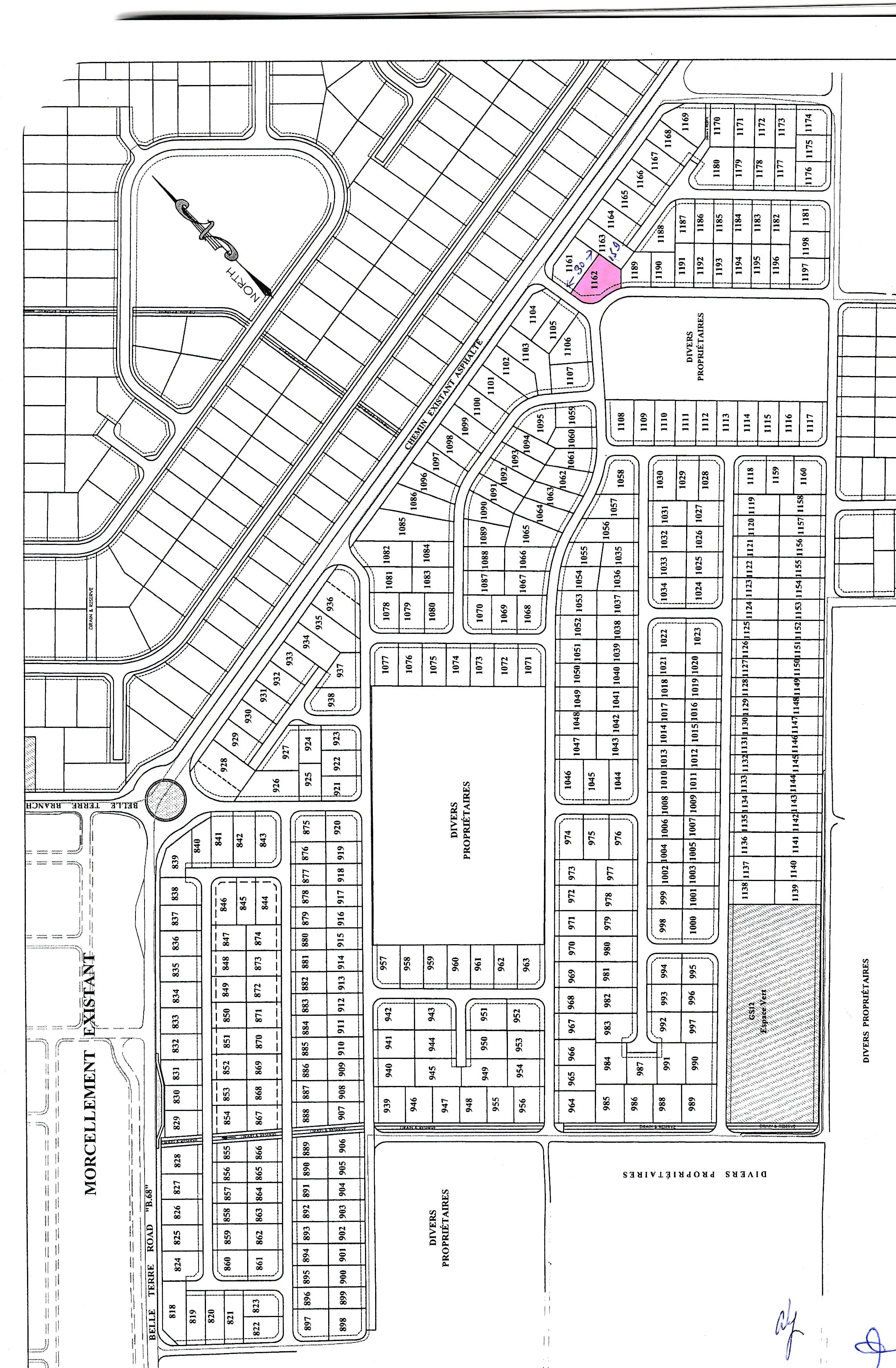Terrain a vendre a Highlands