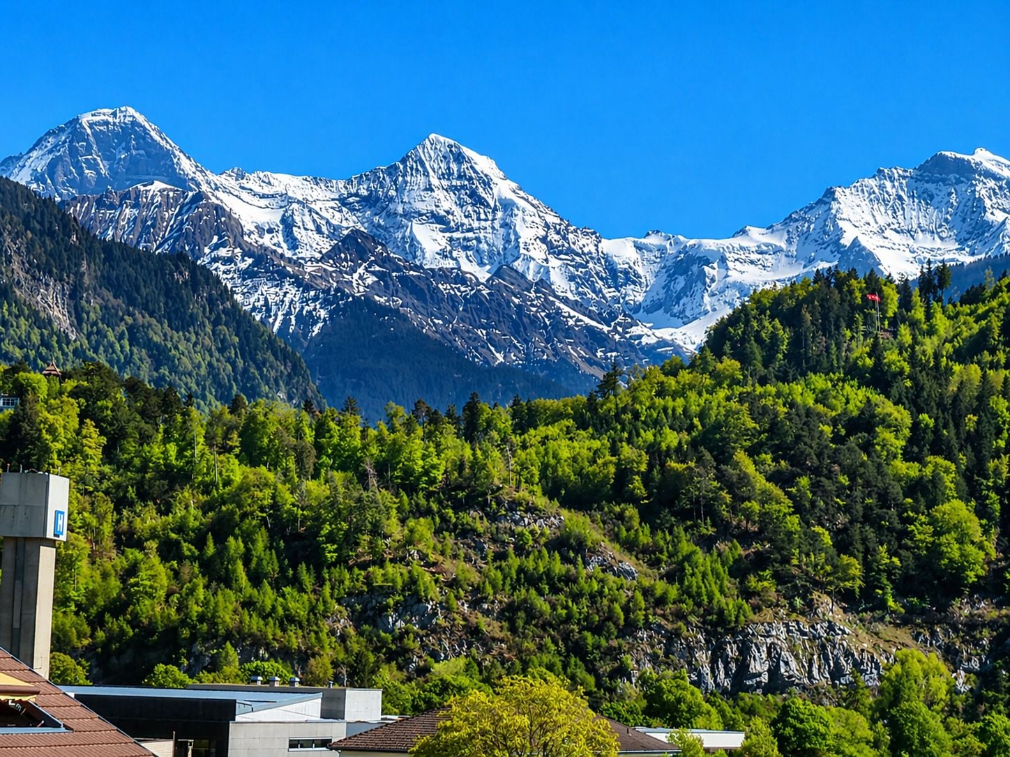 Appartement meublé à Interlaken avec vue imprenable sur la montagne